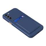 Samsung Galaxy S22 5G Case With Card Slot Made With TPU - Dark Blue
