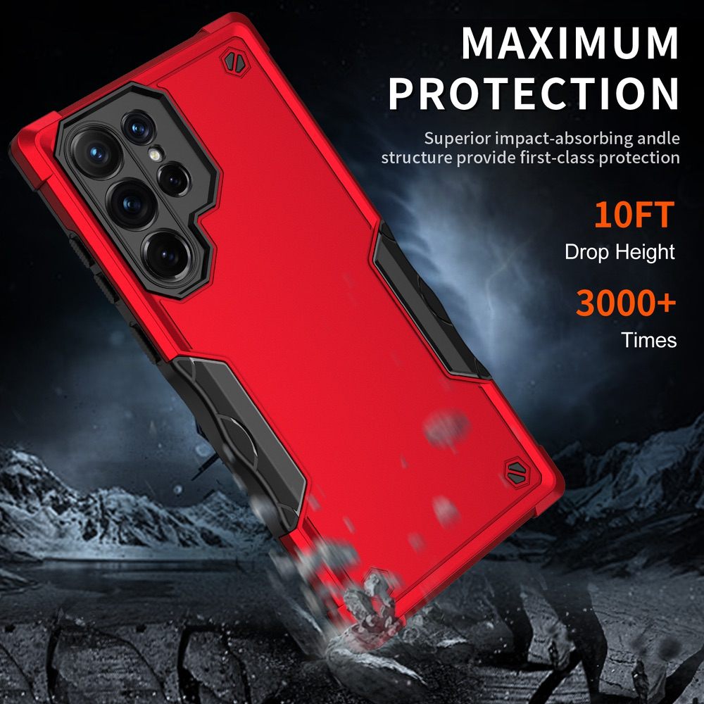 Samsung Galaxy S22 Ultra 5G Case Armor Heavy Duty - Red