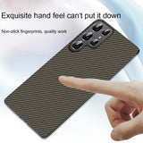 Samsung Galaxy S22 Ultra 5G Case Secure Carbon Fiber Texture - Black