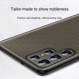 Samsung Galaxy S22 Ultra 5G Case Secure Carbon Fiber Texture - Black