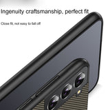 Samsung Galaxy S22 Ultra 5G Case Secure Carbon Fiber Texture - Black