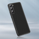 Samsung Galaxy S22 Ultra 5G Case Made With Carbon Fiber Texture - Black