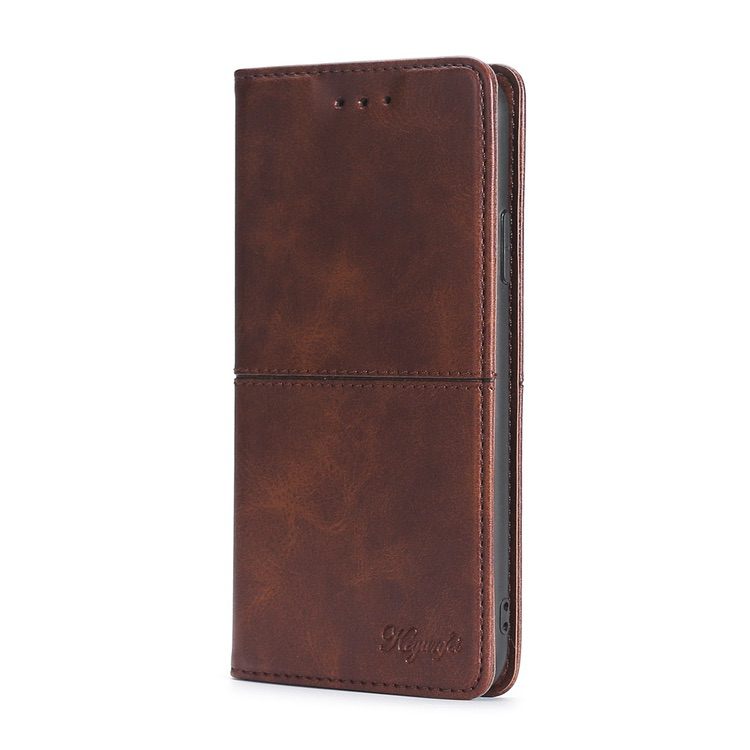 Samsung Galaxy S22 Ultra 5G Case Secure Magnetic Wallet - Dark Brown