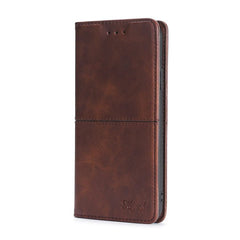 Samsung Galaxy S22 Ultra 5G Case Secure Magnetic Wallet - Dark Brown