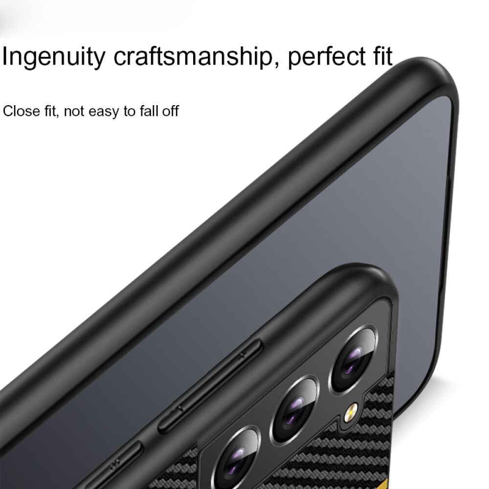 Samsung Galaxy S22 Ultra 5G Case Carbon Fiber Texture - Black
