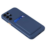 Samsung Galaxy S22 Ultra 5G Case With Card Slot Made With TPU - Dark Blue