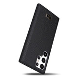 Samsung Galaxy S22 Ultra Case Fierre Shann Protective - Cowhide Black