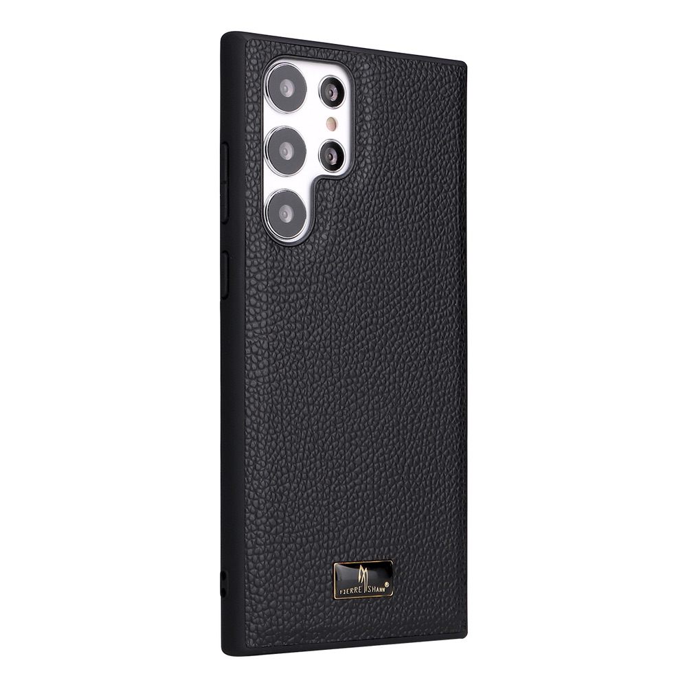Samsung Galaxy S22 Ultra Case Fierre Shann Protective - Lychee Black