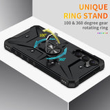 Samsung Galaxy S23 5G Case with Metal Ring Holder - Black