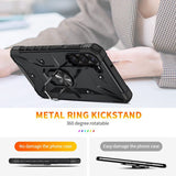 Samsung Galaxy S23 5G Case with Metal Ring Holder - Black