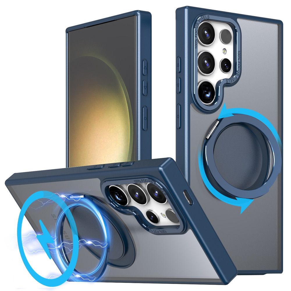 Samsung Galaxy S23 Ultra 5G Case MagSafe Magnetic 360 Degree Stand - Navy Blue