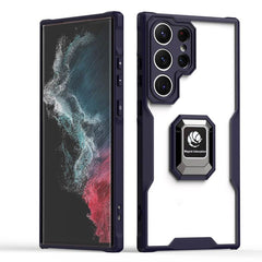 Samsung Galaxy S23 Ultra 5G Case with Metal Ring Holder - Deep Purple