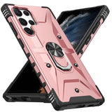 Samsung Galaxy S23 Ultra 5G Case with Metal Ring Holder - Rose Gold