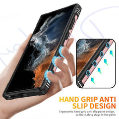 Samsung Galaxy S23 Ultra 5G Case with Metal Ring Holder - Rose Gold