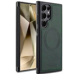 Samsung Galaxy S23 Ultra 5G LC.IMEEKE MagSafe PU Leather Case - Forest Green