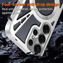 Samsung Galaxy S23 Ultra 5G Metal Silicone MagSafe Cooling Case – Black