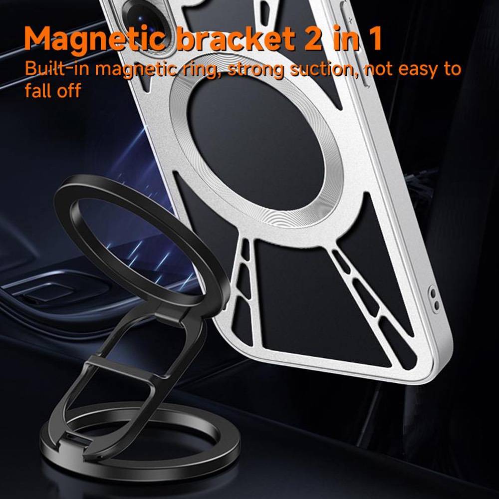 Samsung Galaxy S23 Ultra 5G Metal Silicone MagSafe Cooling Case – Black