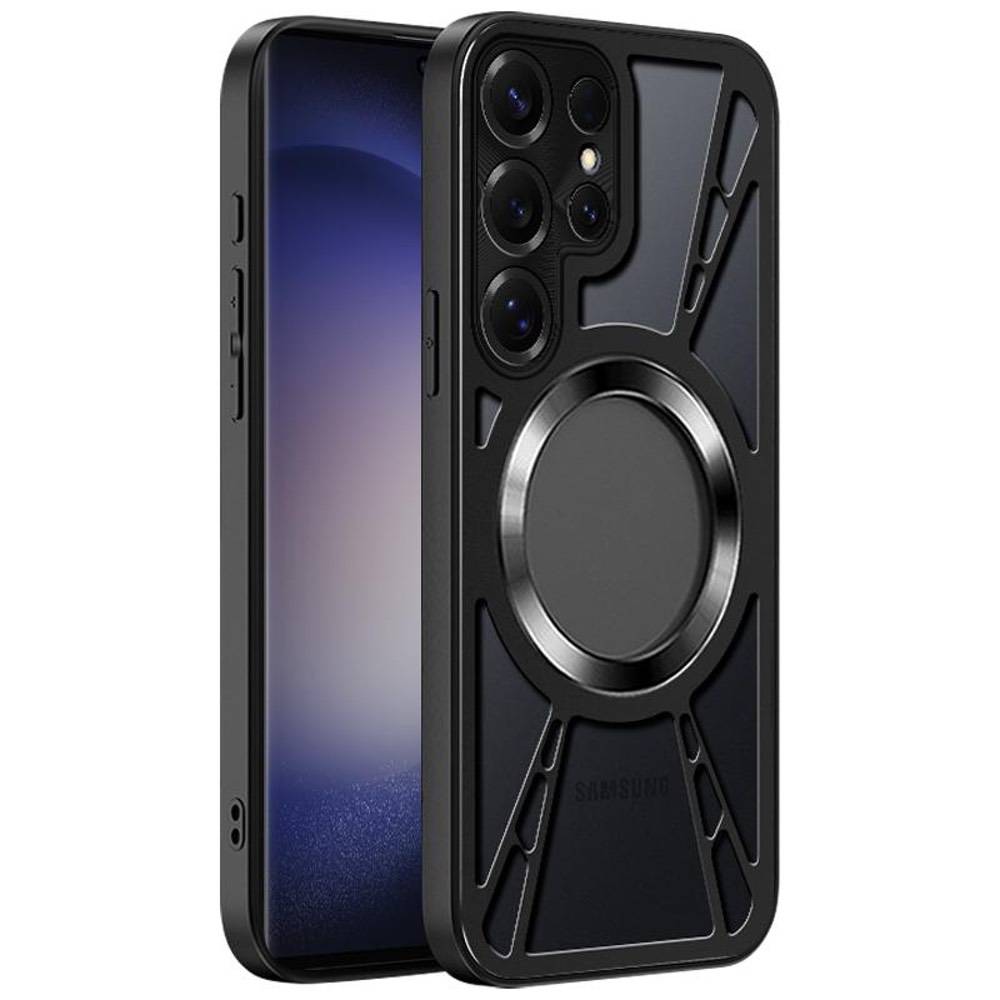 Samsung Galaxy S23 Ultra 5G Metal Silicone MagSafe Cooling Case – Black