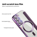 Samsung Galaxy S23 Ultra Case MagSafe RFID Anti-theft Rhombus PU Leather - Purple