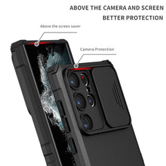 Samsung Galaxy S23 Ultra 5G Case With Stereoscopic Holder - Black