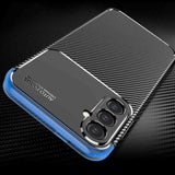 Samsung Galaxy S24 5G Case Brushed Texture Carbon Fiber TPU - Black