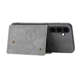 Samsung Galaxy S24 5G Case Double Buckle Magnetic - Grey