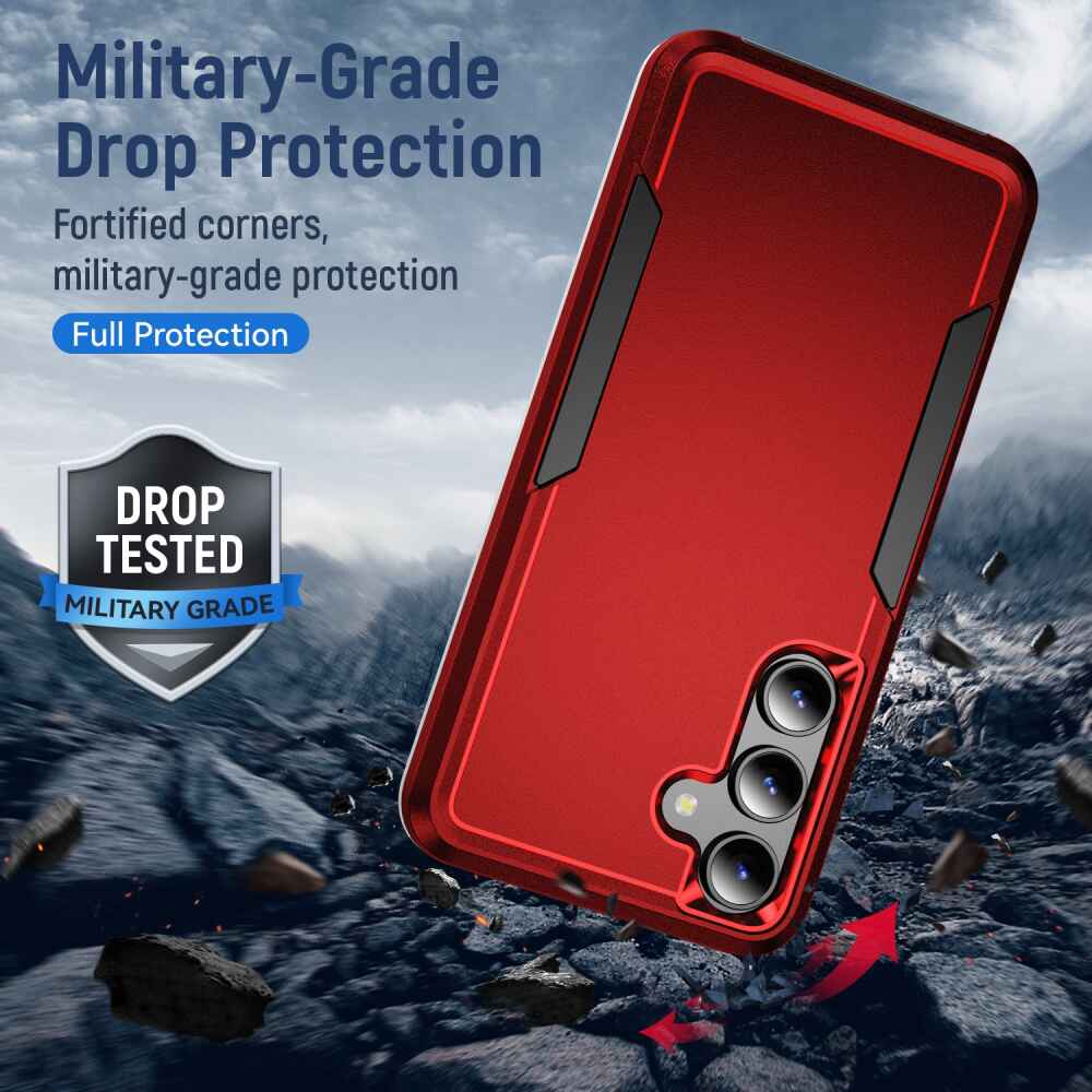 Samsung Galaxy S24 5G Case Pioneer Armor Heavy Duty - Red