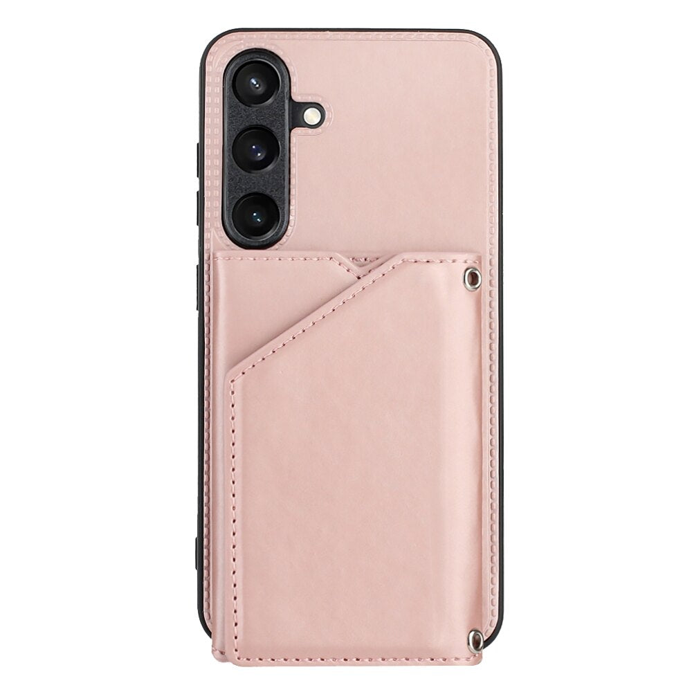 Samsung Galaxy S24 5G Case With Skin Feel PU Leather - Rose Gold