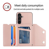 Samsung Galaxy S24 5G Case With Skin Feel PU Leather - Rose Gold