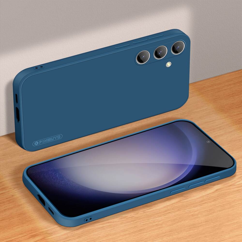 Samsung Galaxy S24 Case PINWUYO Liquid Silicone - Blue
