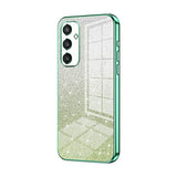 Samsung Galaxy S24 Case With Gradient Glitter Powder Electroplated - Green