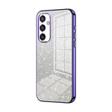 Samsung Galaxy S24 Case With Gradient Glitter Powder Electroplated - Purple