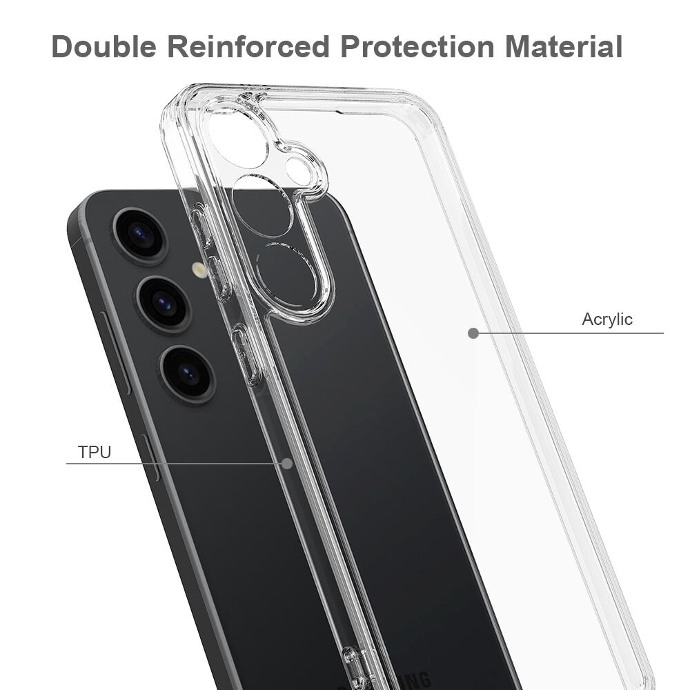 Samsung Galaxy S24 Case With Scratchproof Acrylic and TPU - Transparent