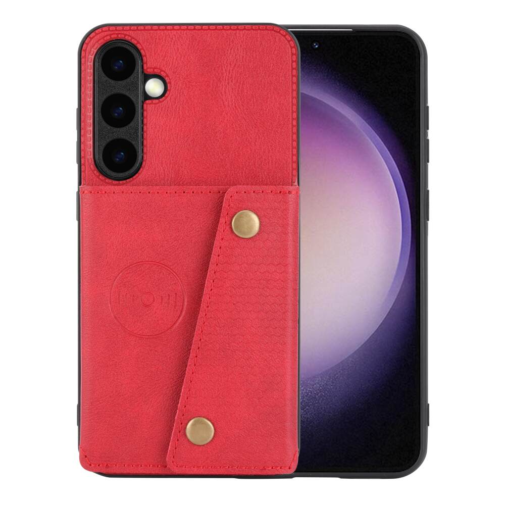 Samsung Galaxy S24 Plus 5G Case Double Buckle Magnetic - Red