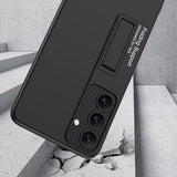 Samsung Galaxy S24 Plus 5G Case GKK Ultra-thin Shockproof with Holder - Black
