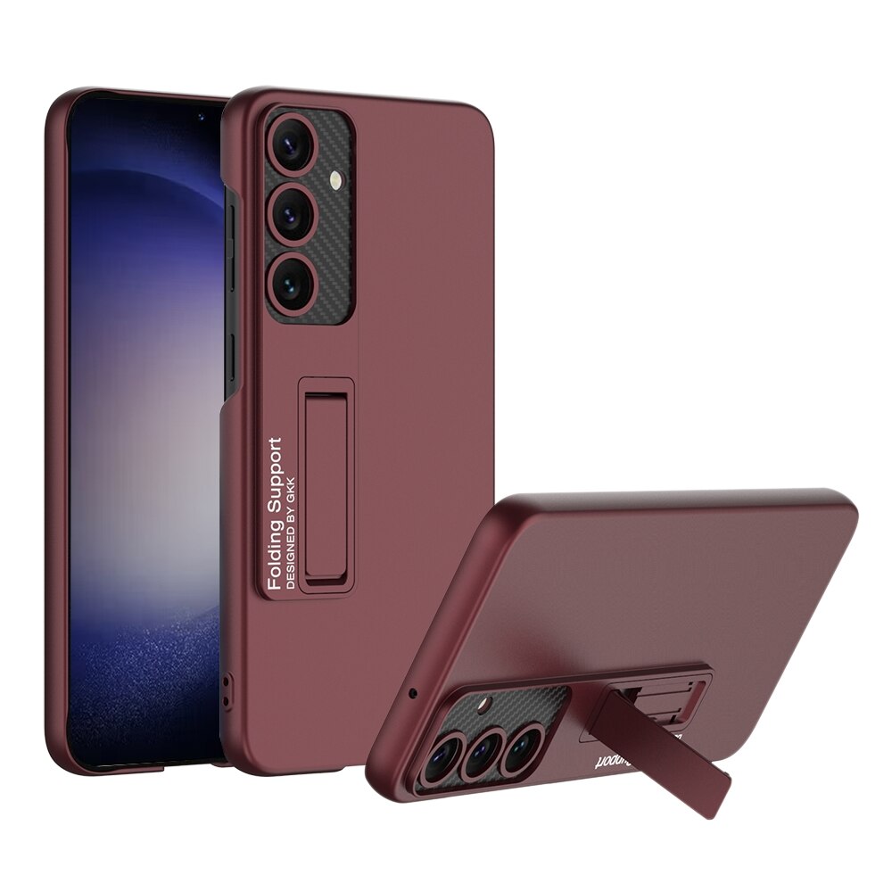 Samsung Galaxy S24 Plus 5G Case GKK Ultra-thin Shockproof with Holder - Red