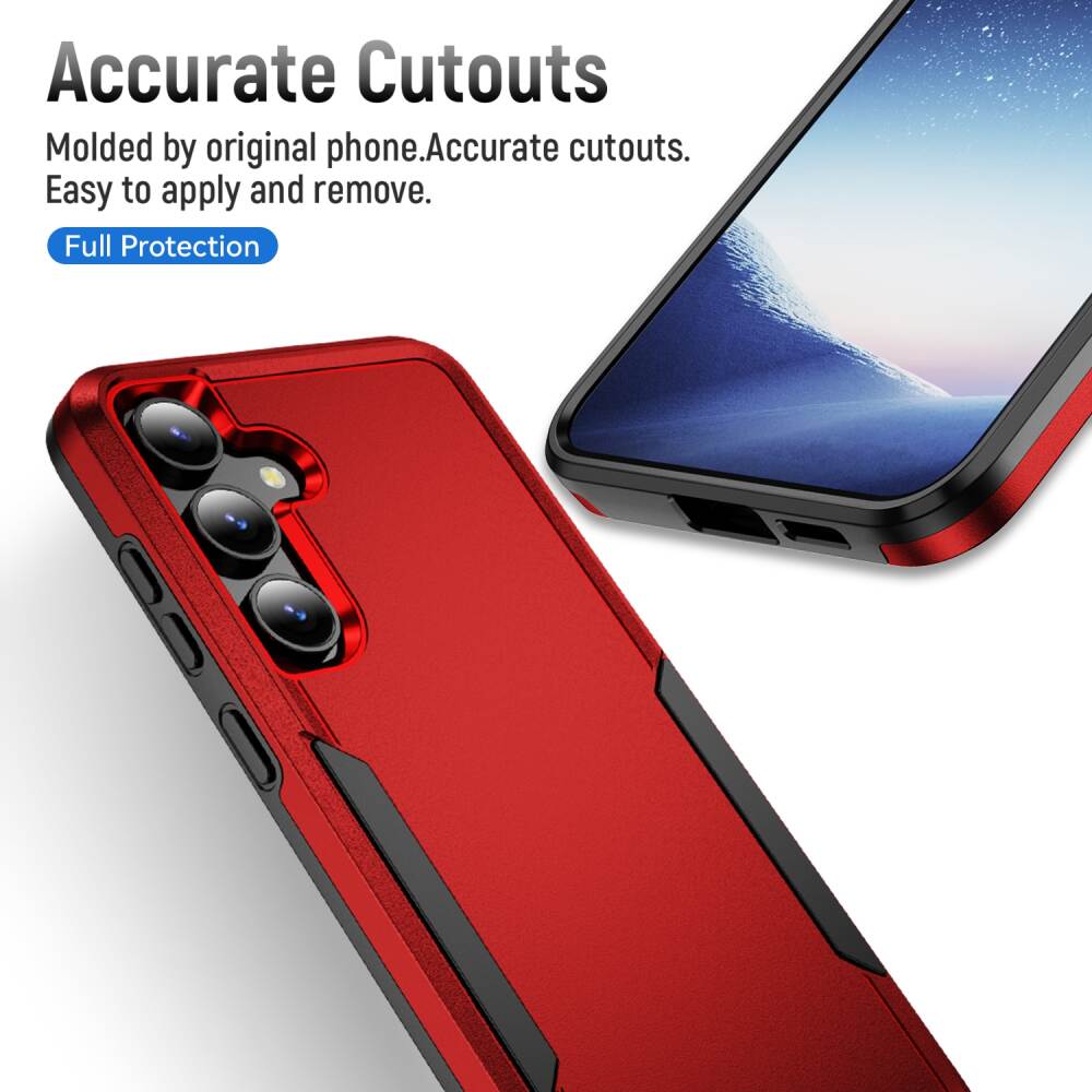 Samsung Galaxy S24 Plus 5G Case Pioneer Armor Heavy Duty - Red