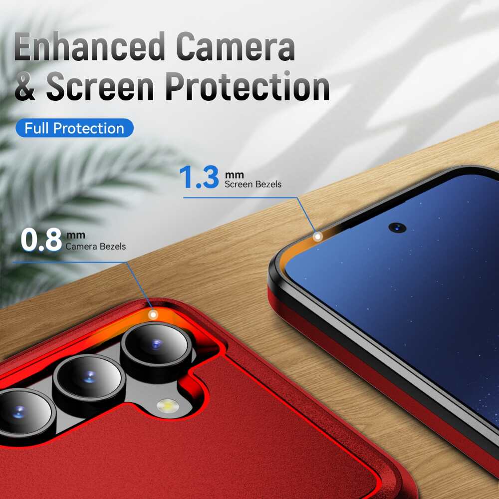 Samsung Galaxy S24 Plus 5G Case Pioneer Armor Heavy Duty - Red