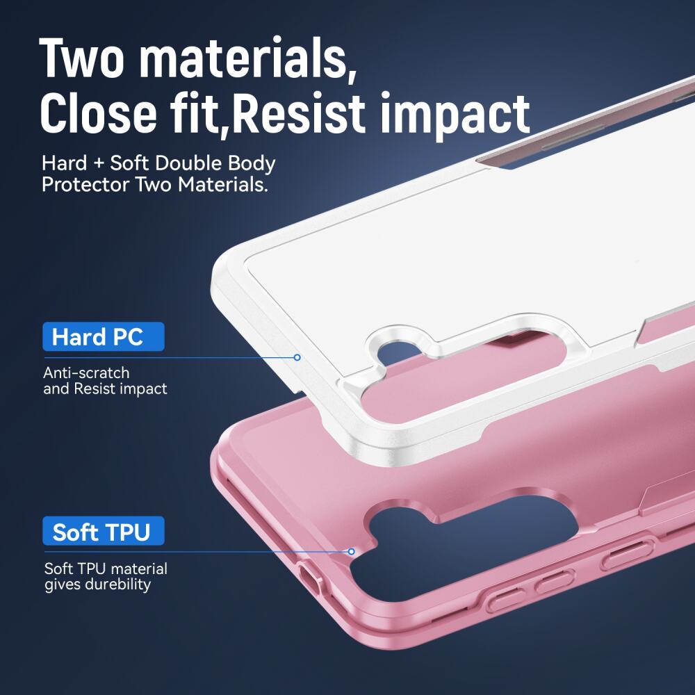 Samsung Galaxy S24 Plus 5G Case Pioneer Armor Heavy Duty - White