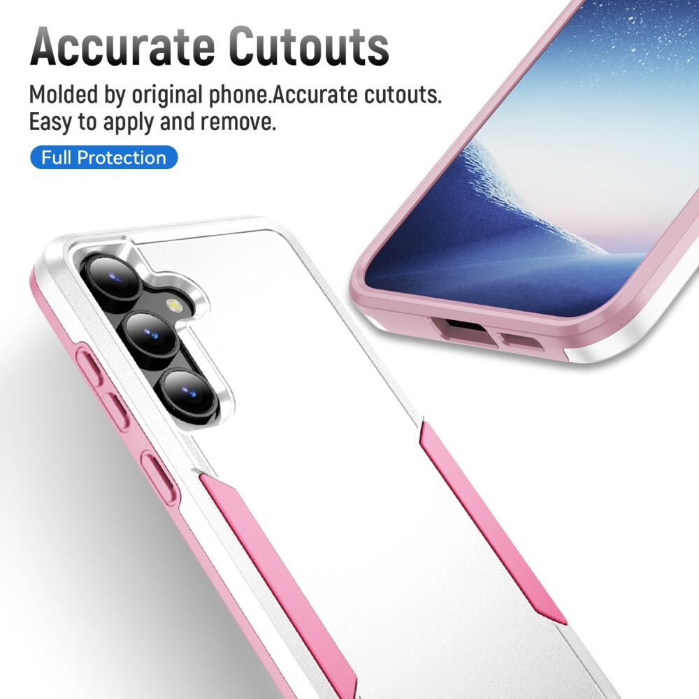 Samsung Galaxy S24 Plus 5G Case Pioneer Armor Heavy Duty - White