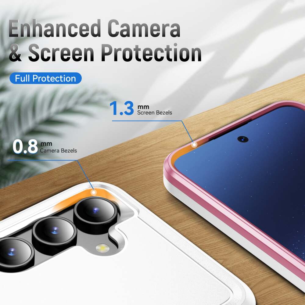 Samsung Galaxy S24 Plus 5G Case Pioneer Armor Heavy Duty - White