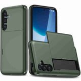 Samsung Galaxy S24 Plus 5G Case with Two Card Slots - Dark Green