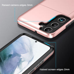 Samsung Galaxy S24 Plus 5G Case with Two Card Slots - Red