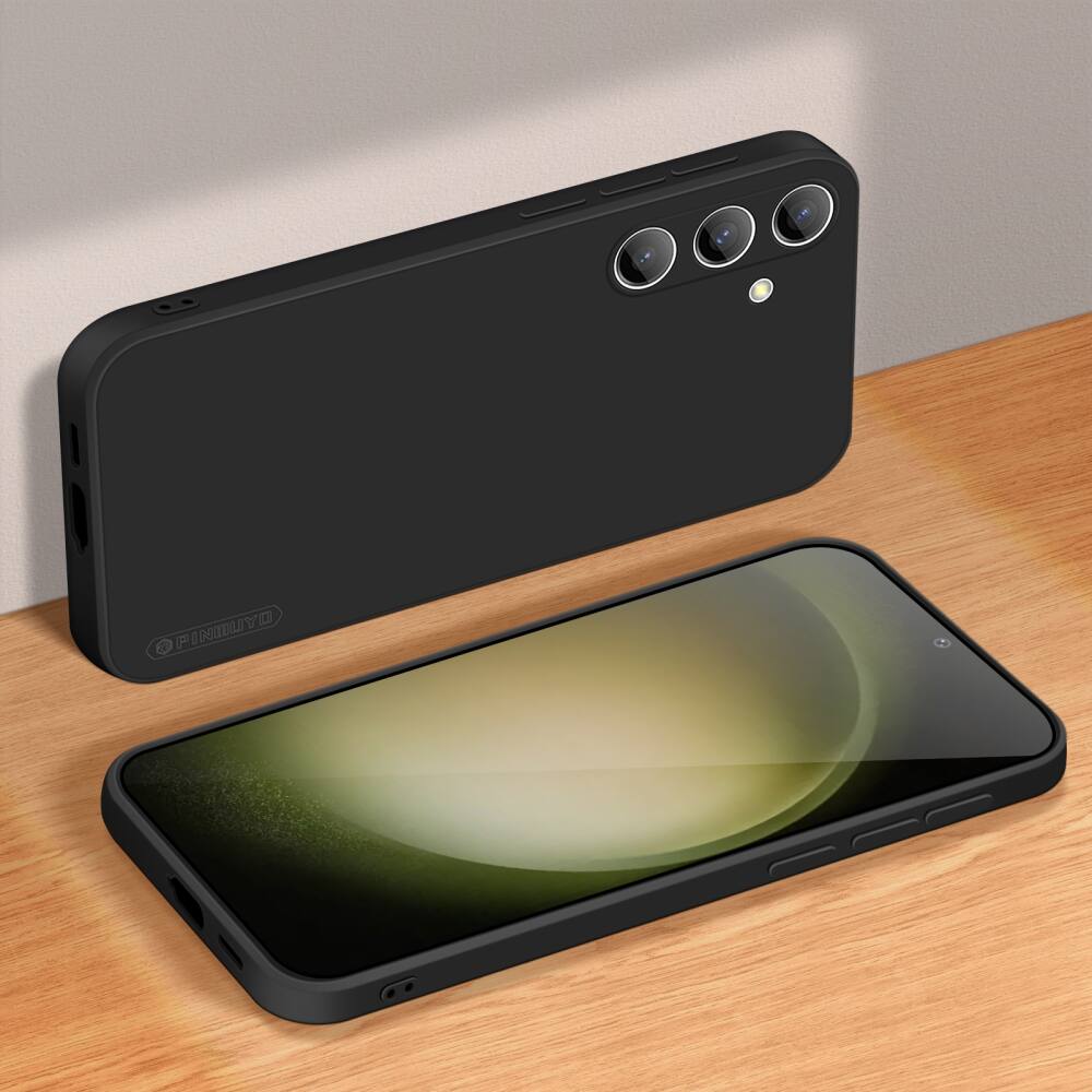 Samsung Galaxy S24 Plus Case PINWUYO Liquid Silicone - Black