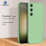 Samsung Galaxy S24 Plus Case PINWUYO Liquid Silicone - Green