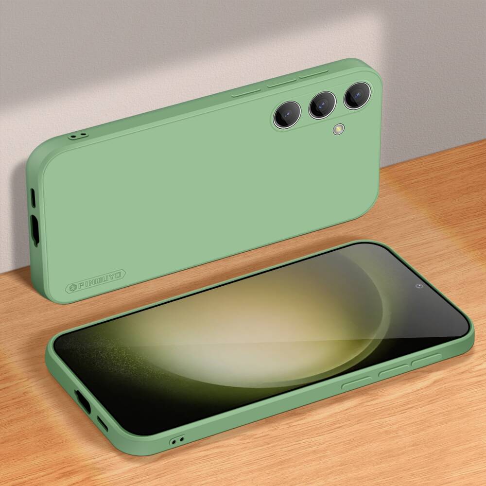 Samsung Galaxy S24 Plus Case PINWUYO Liquid Silicone - Green