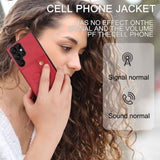 Samsung Galaxy S24 Ultra 5G Case Double Buckle Magnetic - Red