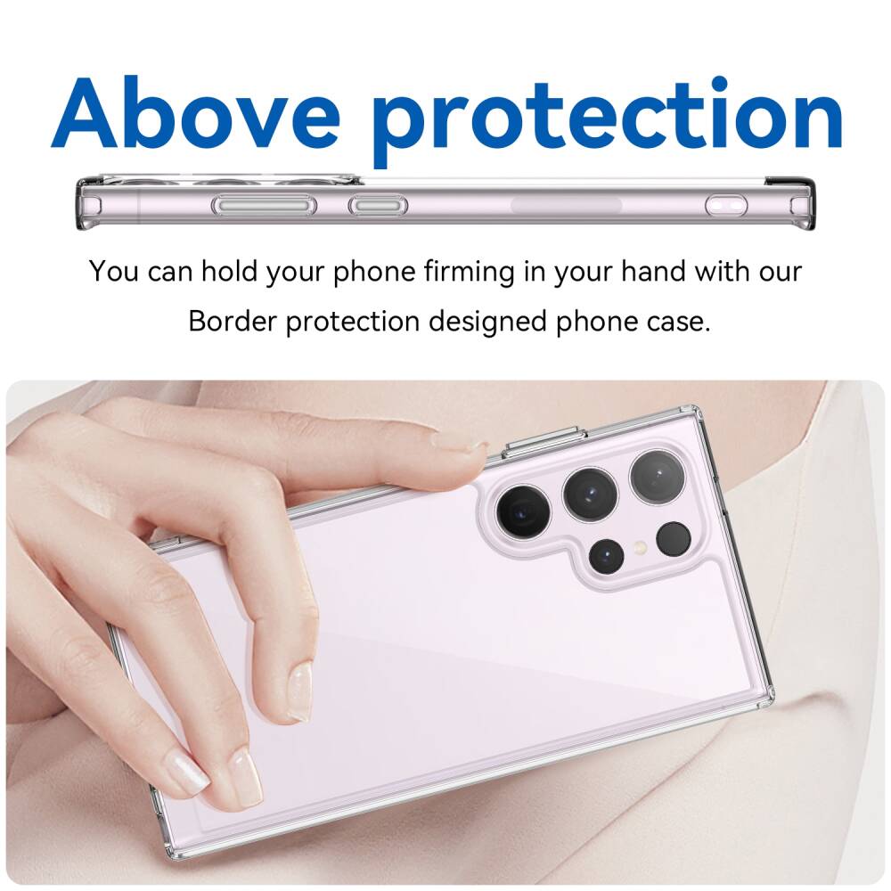 Samsung Galaxy S24 Ultra 5G Case Made With Acrylic + TPU - Transparent