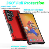 Samsung Galaxy S24 Ultra 5G Case Non-Slip Protective Armor - Red