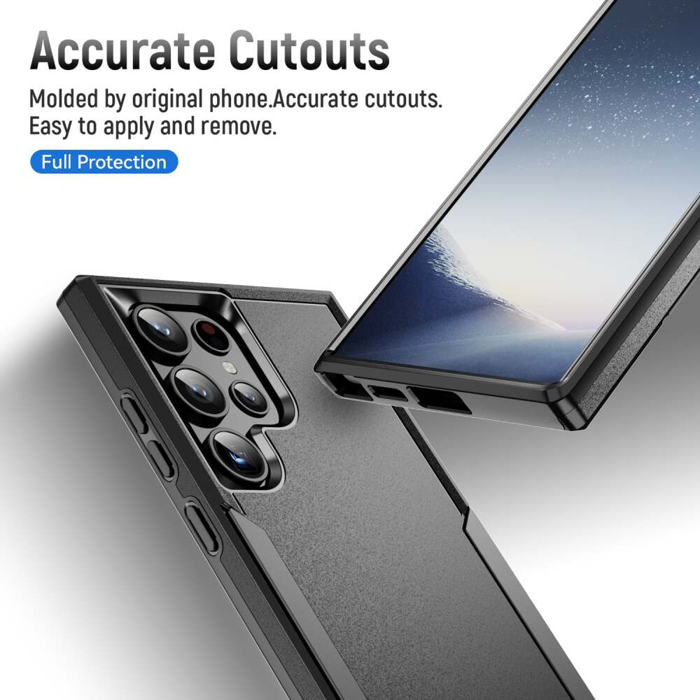 Samsung Galaxy S24 Ultra 5G Case Pioneer Armor Heavy Duty - Black